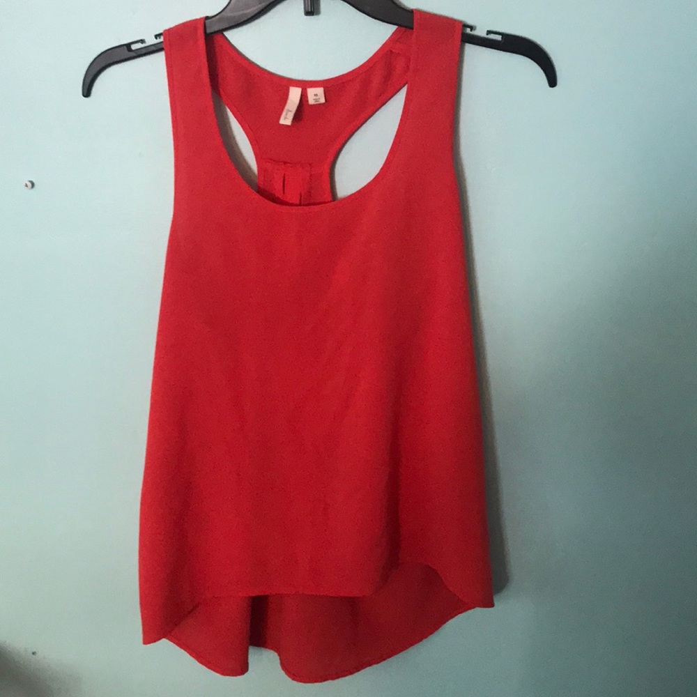 Red dress top